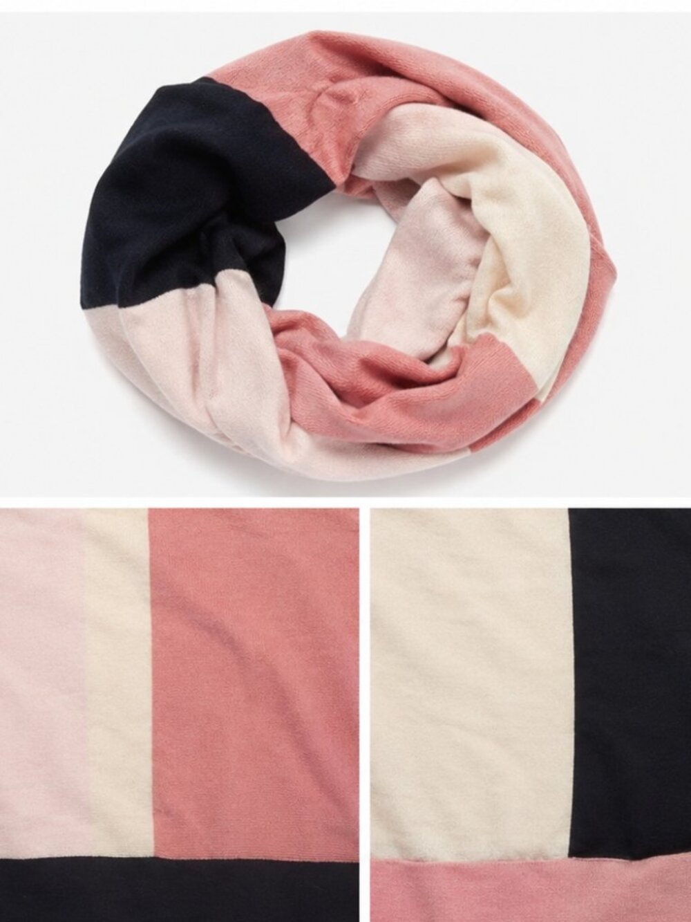 Kate Spade Pink and Black infinity Scarf